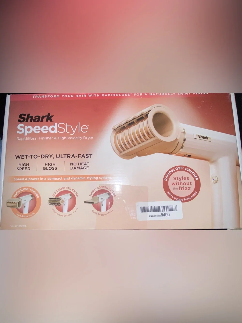 Shark SpeedStyle RapidGloss Finisher Hair Dryer - Champagne - Picture 1 of 5